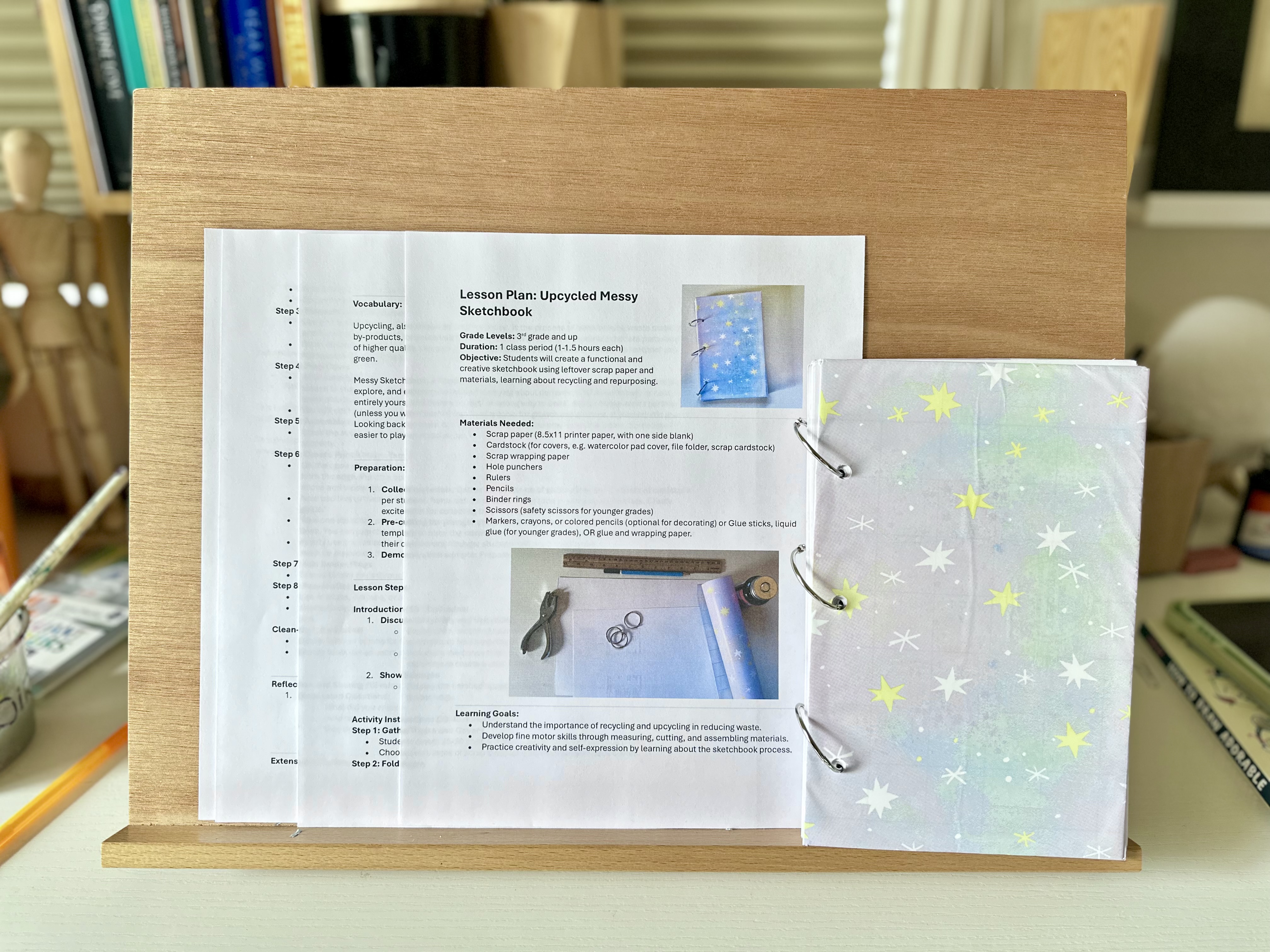 Upcycled Messy Sketchbook Project