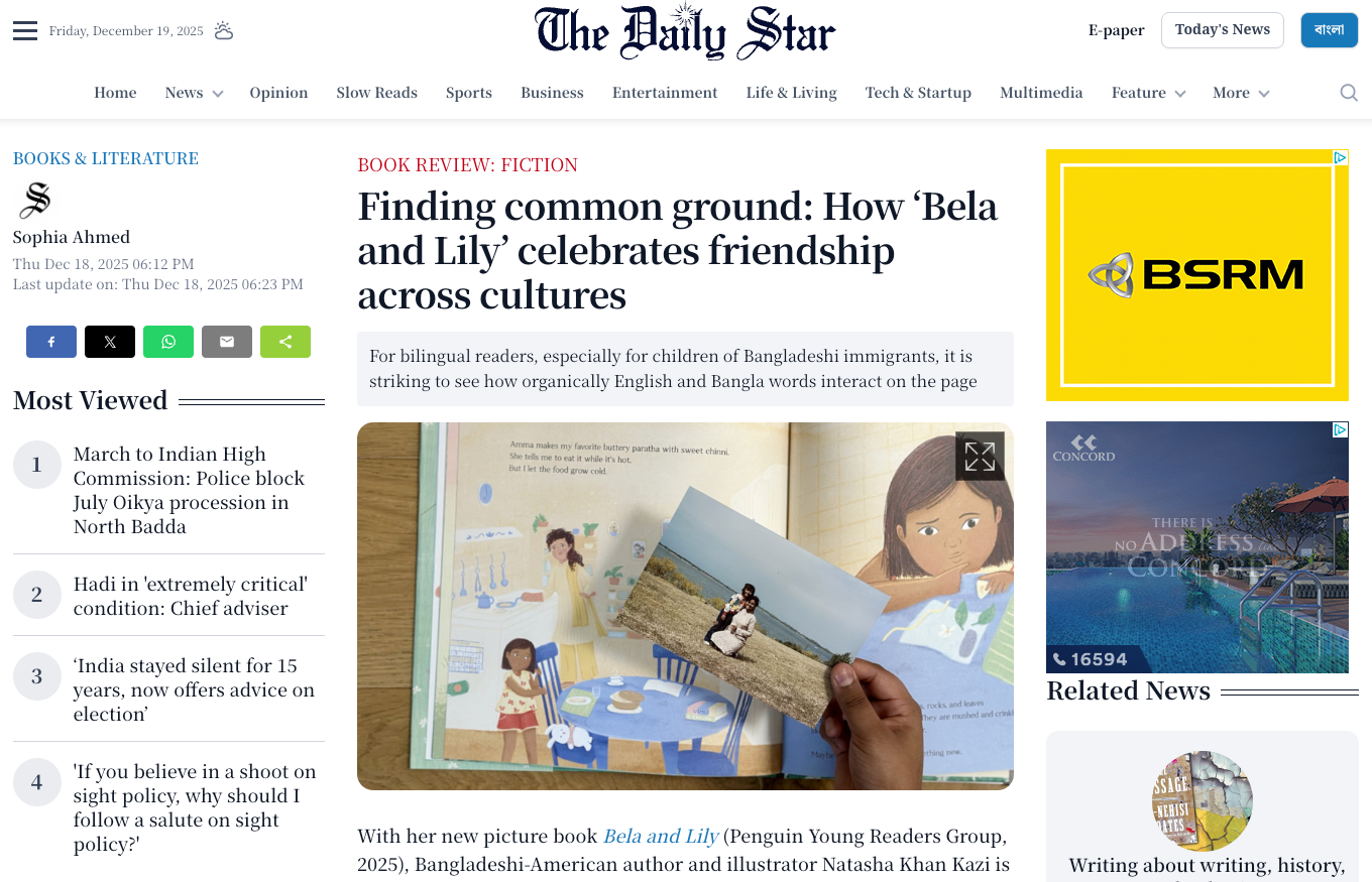 Sharing Identity and Books in The Daily Star