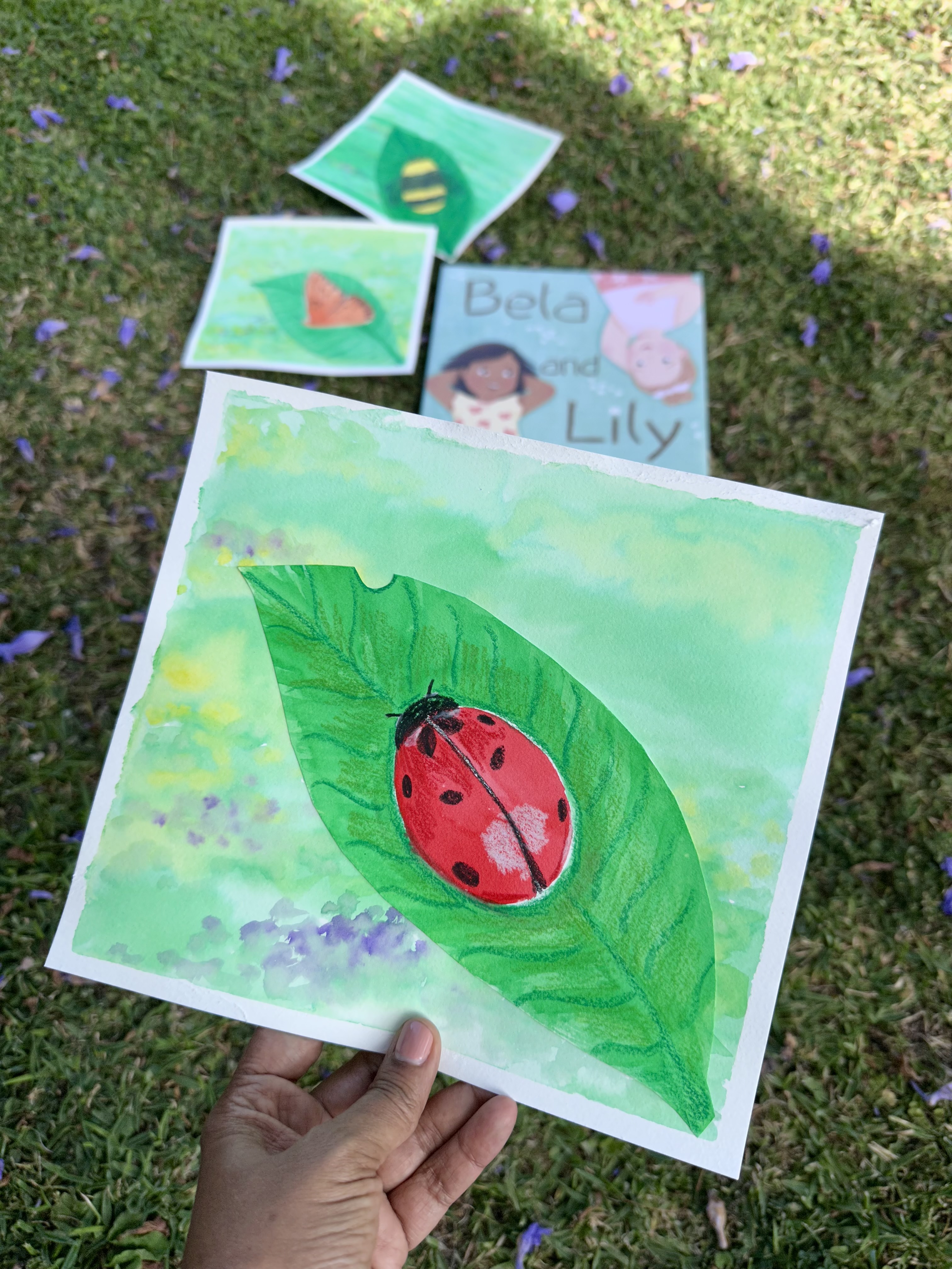 Easy Watercolor Collage Pollinator Art Inspired By Picture Book